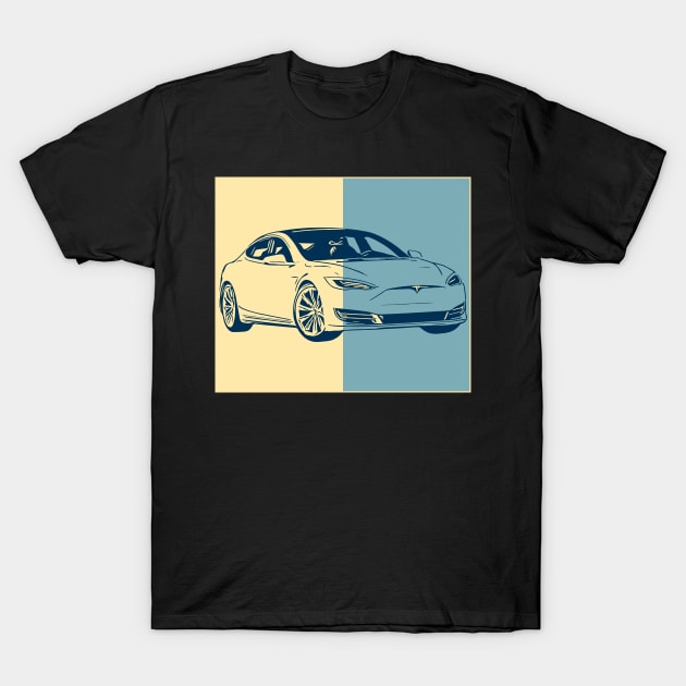 Tesla Model S T-Shirt by remixer2020